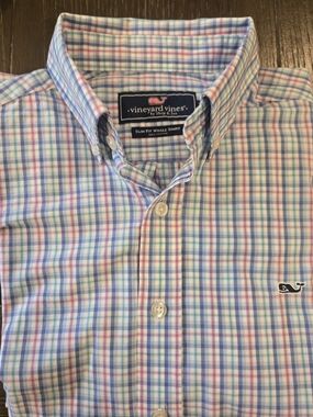 Vineyard Vines Pastel Multi Plaid Button-Down Shirt